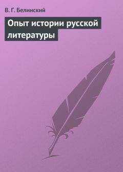 Виссарион Белинский - Опыт истории русской литературы